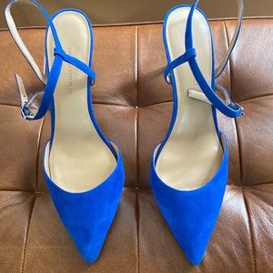 Banana Republic Blue Suede Pumps